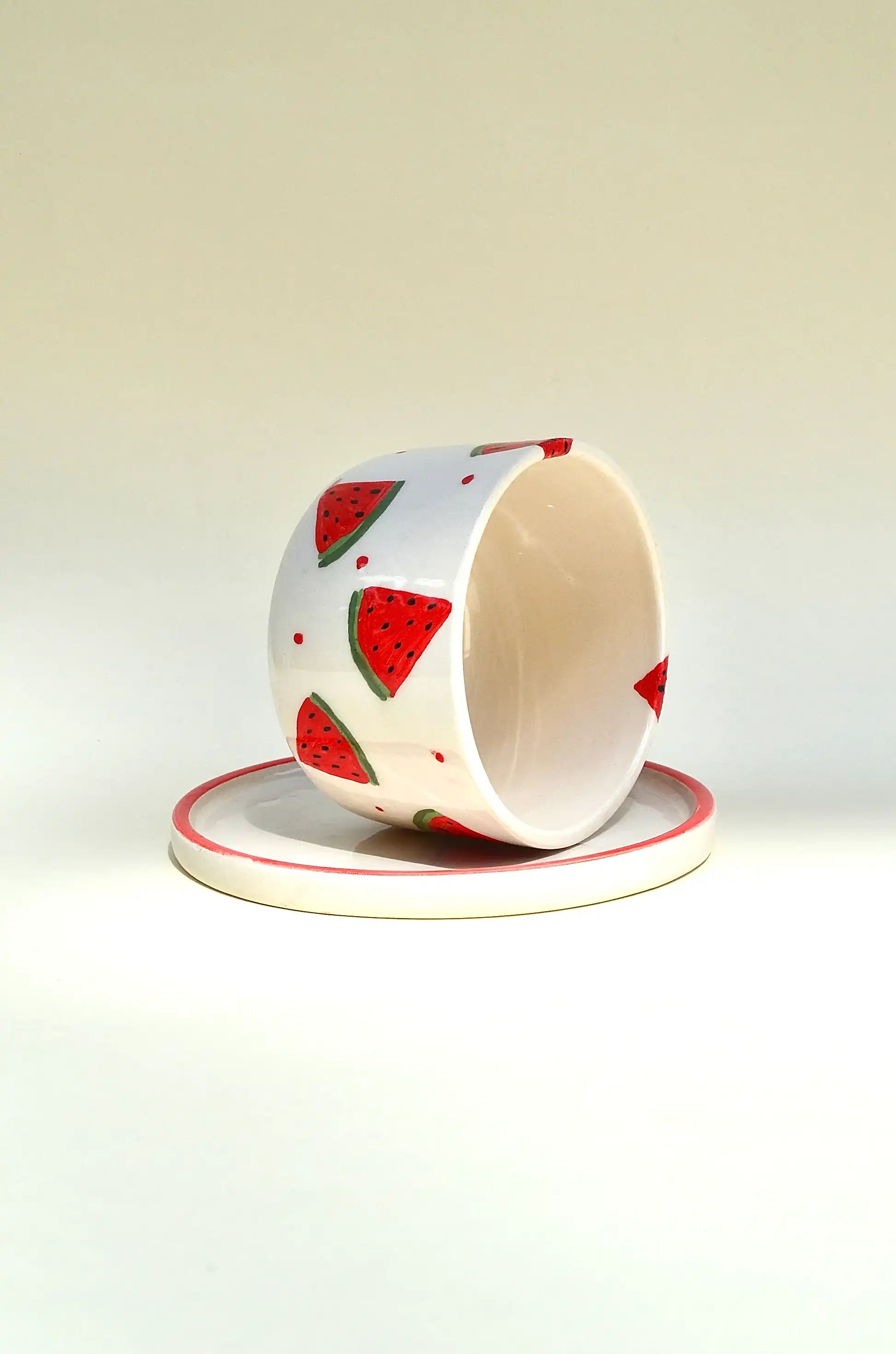 Karpuz Dilim Desenli Bardak